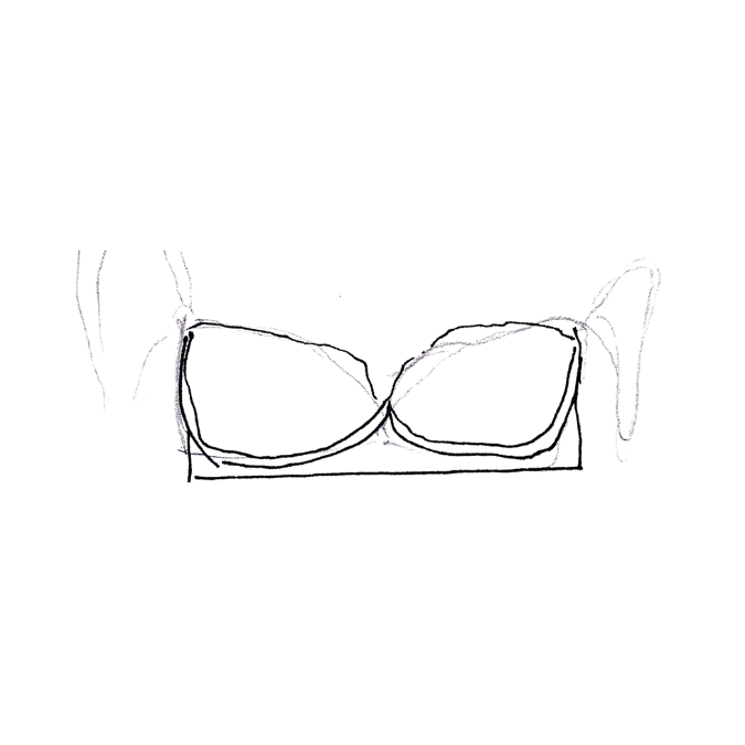 A bralette illustration